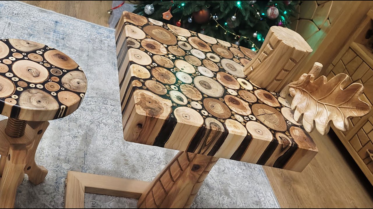 Wooden side table