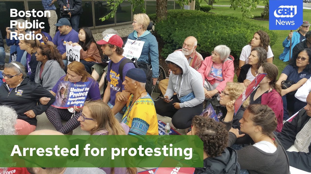 They were arrested in Burlington, MA for bringing food to ICE detainees