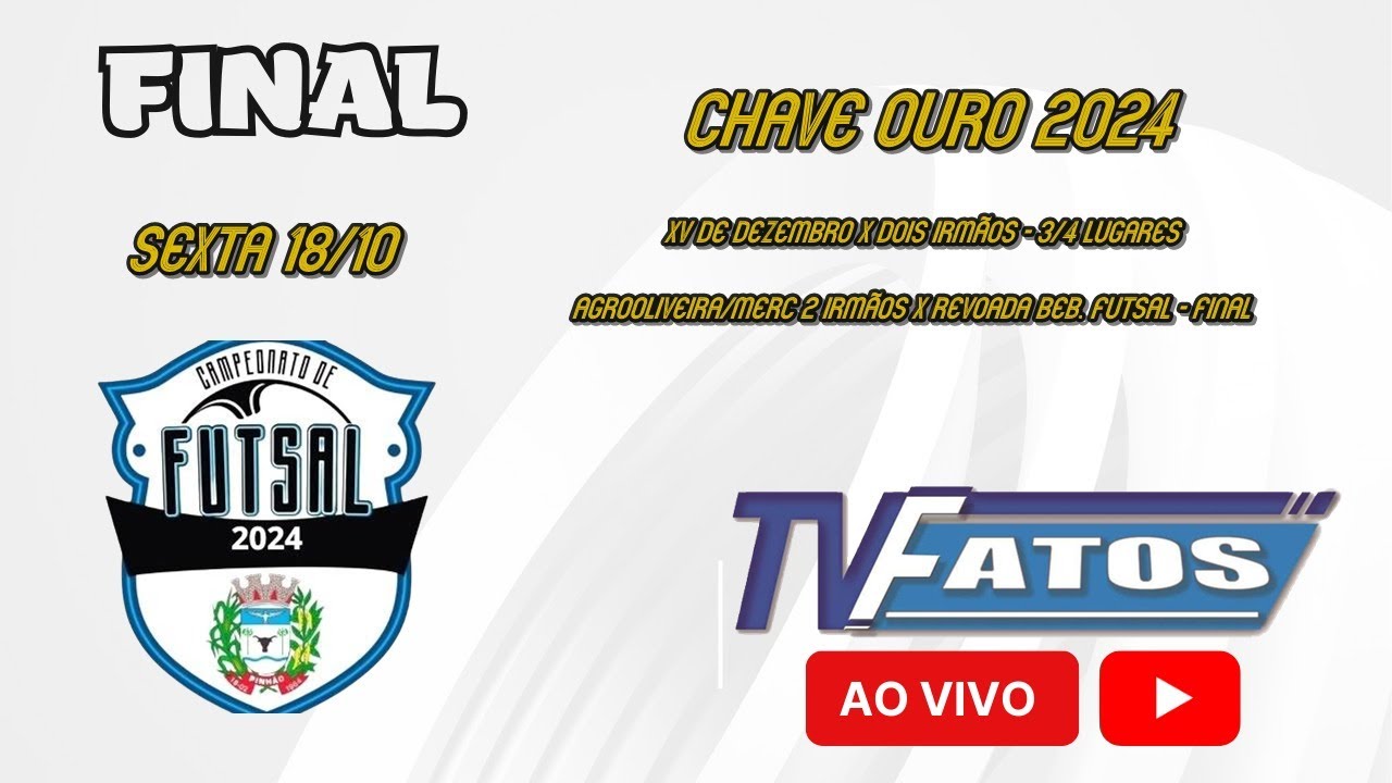 Campeonato Municipal de Futsal 2024 - FINAL DIVISÃO A | Ginasião | Pinhão | Paraná