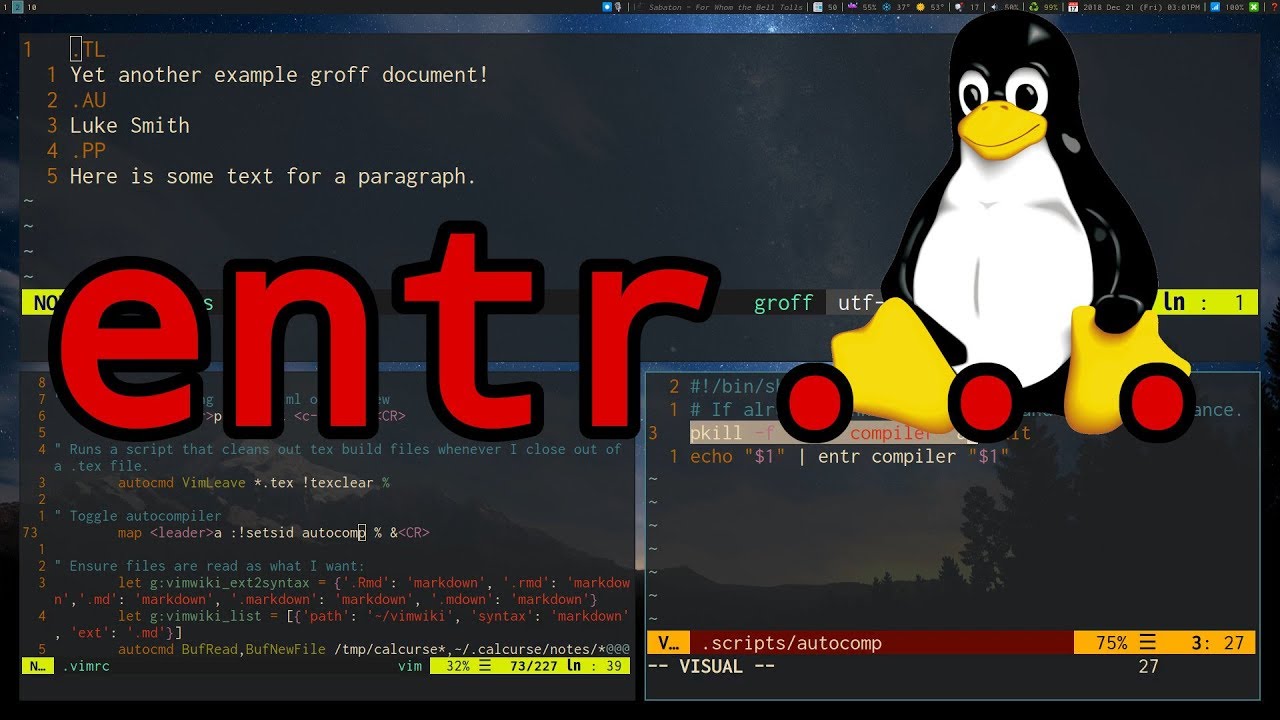 Automating Everything in Linux with ENTR!