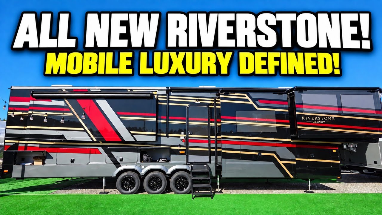 ПОЛНАЯ НОВИНКА! ПОТРЯСАЮЩИЙ СУПЕРЛЮКСОВЫЙ ЖИЛОЙ ПРИЦЕП-ПЯТОЕ КОЛЕСО Riverstone 2027 ГОДА! 45FLE