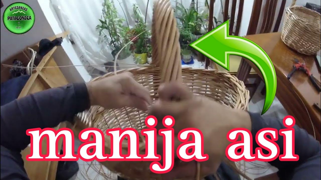 CANASTA MANIJA MIMBRE. DIY. CURSO GRATIS COMPLETO.