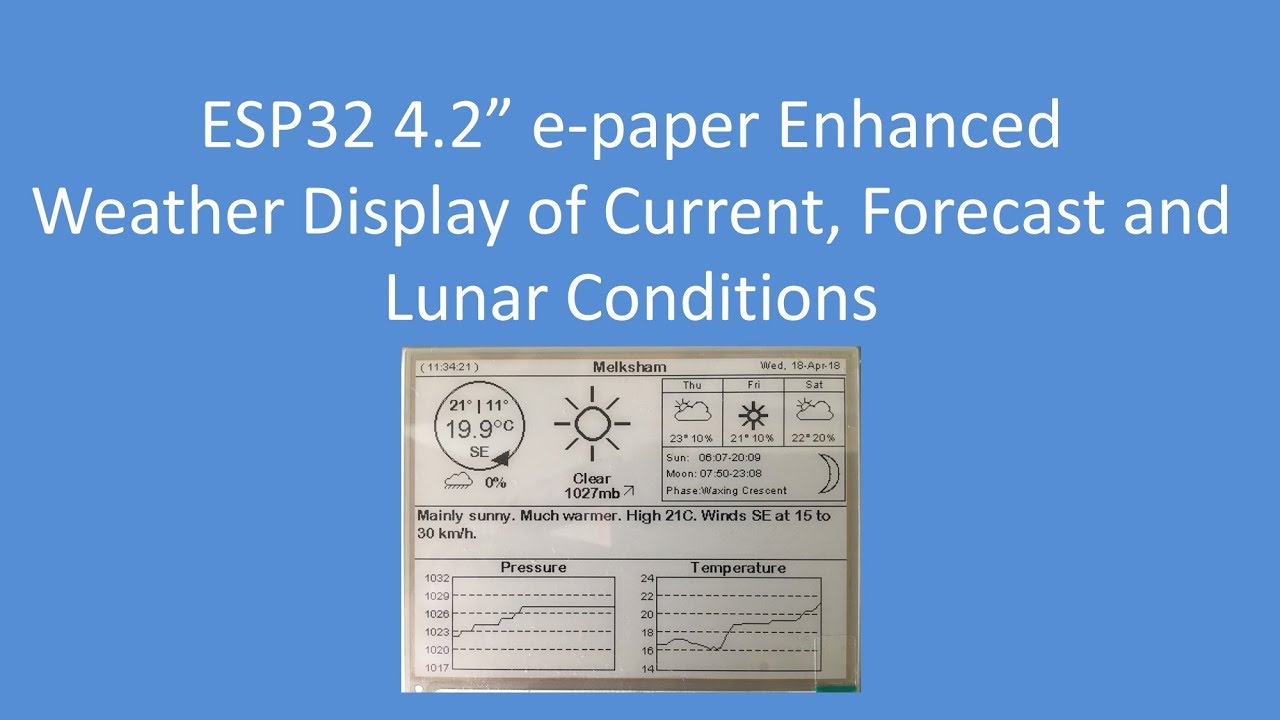 Tech Note 092 - ESP32 and 4.2