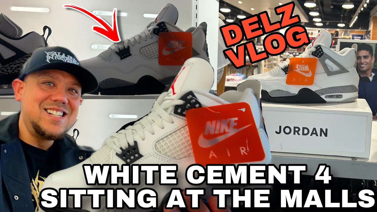 Air Jordan 4 White Cements SITTING EVERYWHERE At The Mall Sneaker Shopping Vlog