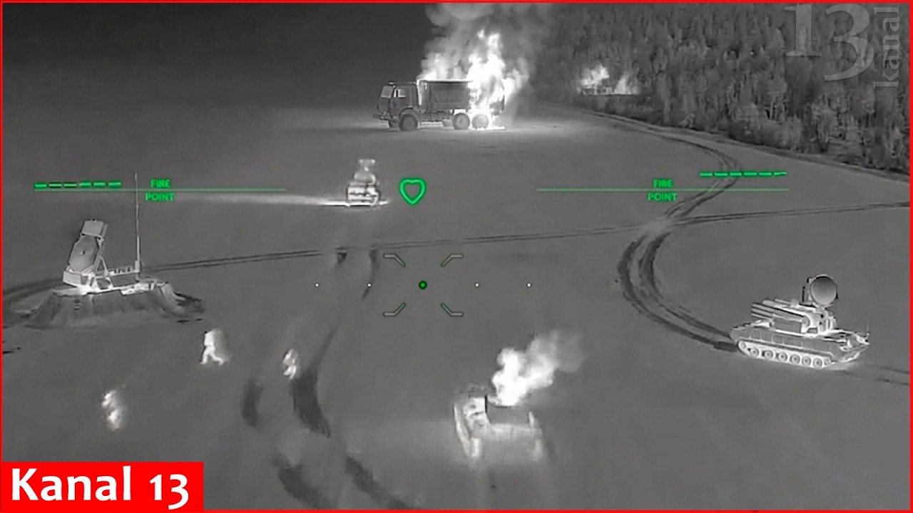 Операция украинских беспилотников по систематическому уничтожению российских систем ПВО одна за д...