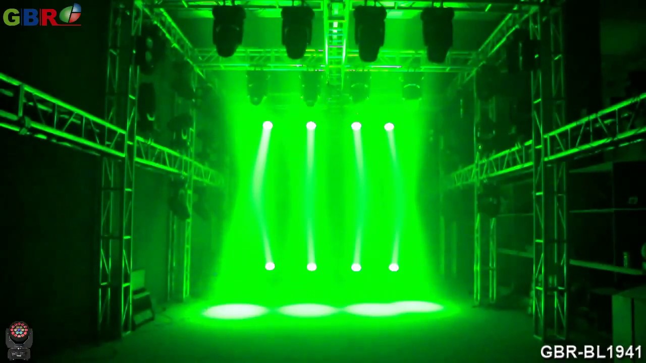 Led wash 19x15 GBR BL1941 19x15W RGBW 4in1 Halo LED Zoom Moving Head dj light