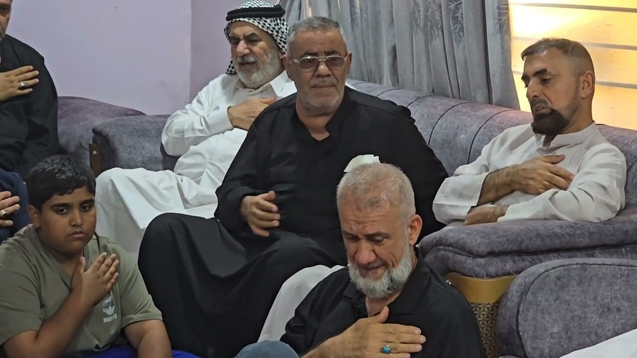 موكب شباب السماوة الكبير واحد محرم سنة 2025 بيت الحاج نعيم عمران 