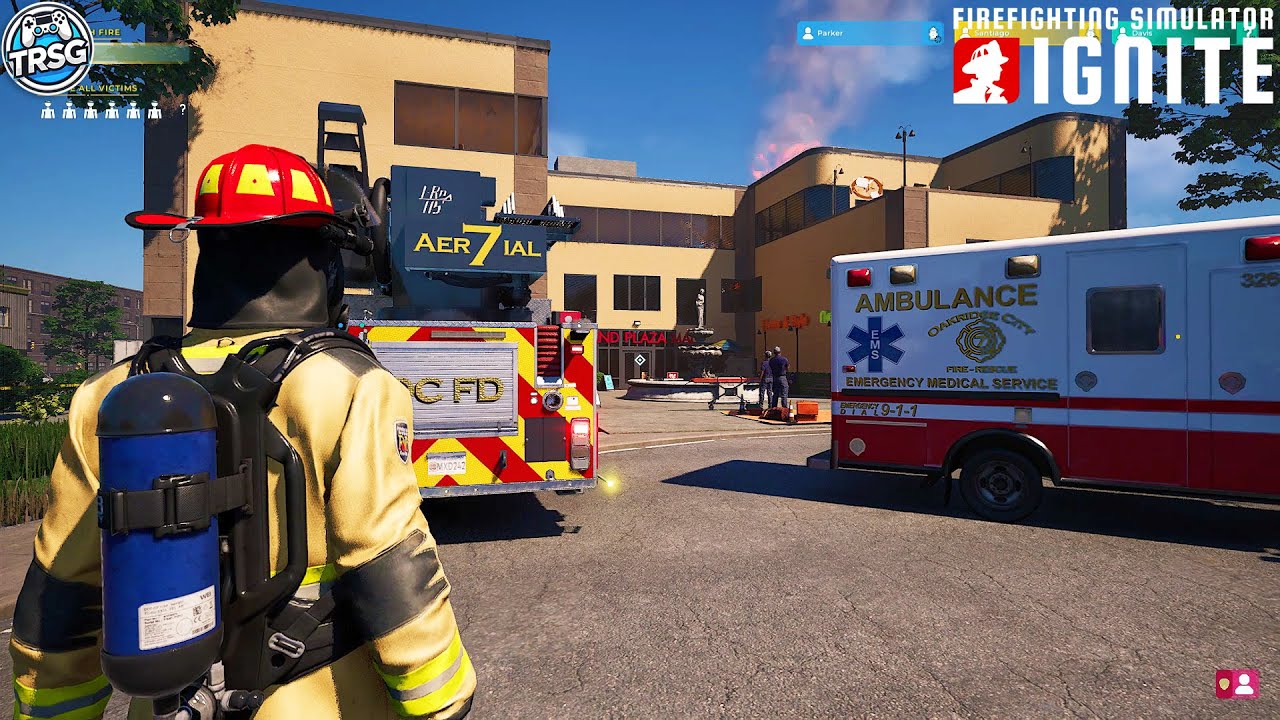 Firefighting Simulator Ignite - Big Fire in a Mall and New Fire Truck! #19
