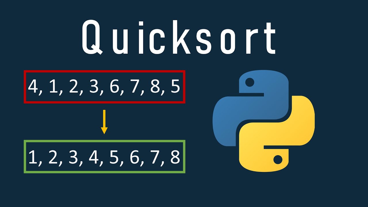 Объяснение быстрой сортировки на Python (с примером и кодом)