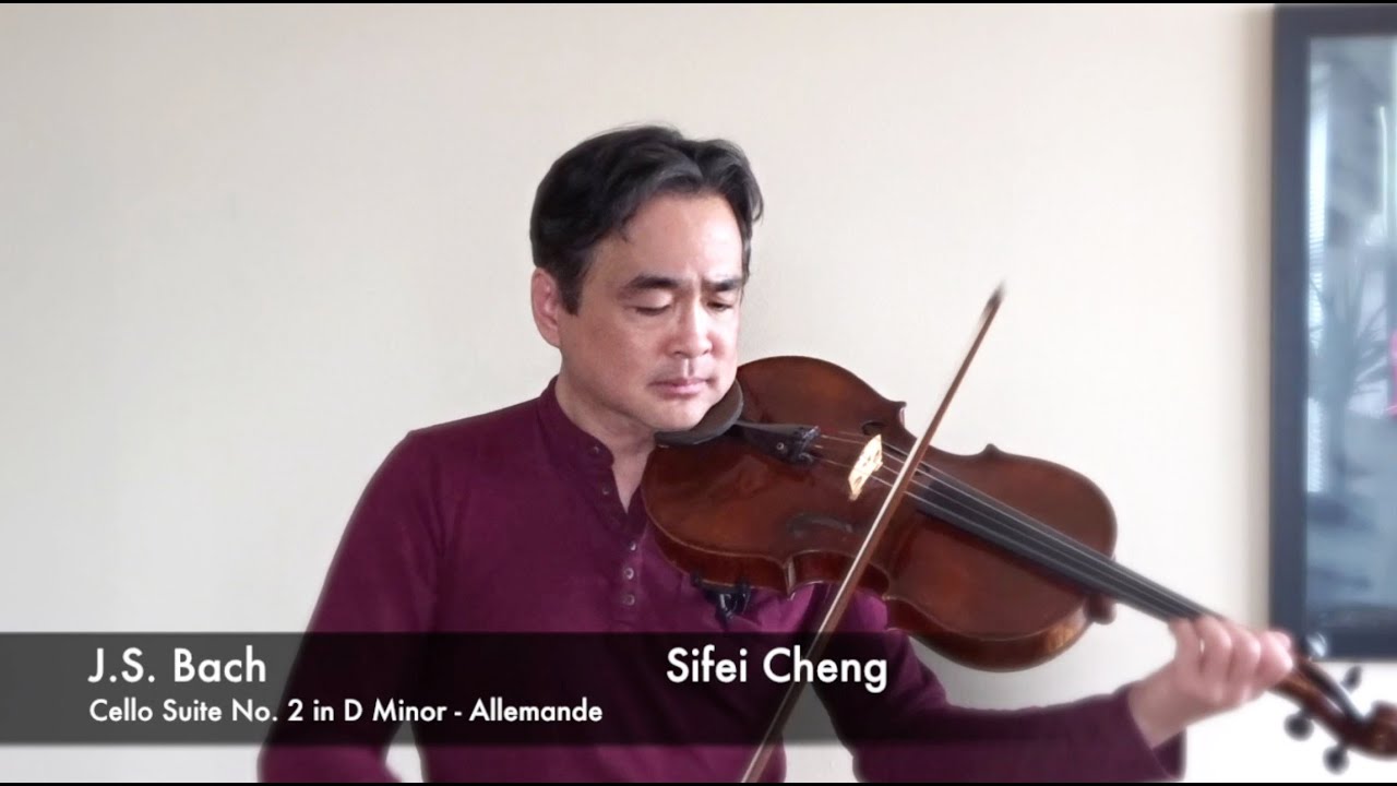 J.S. Bach Cello Suite No.2 in D minor  - II. Allemande - Viola