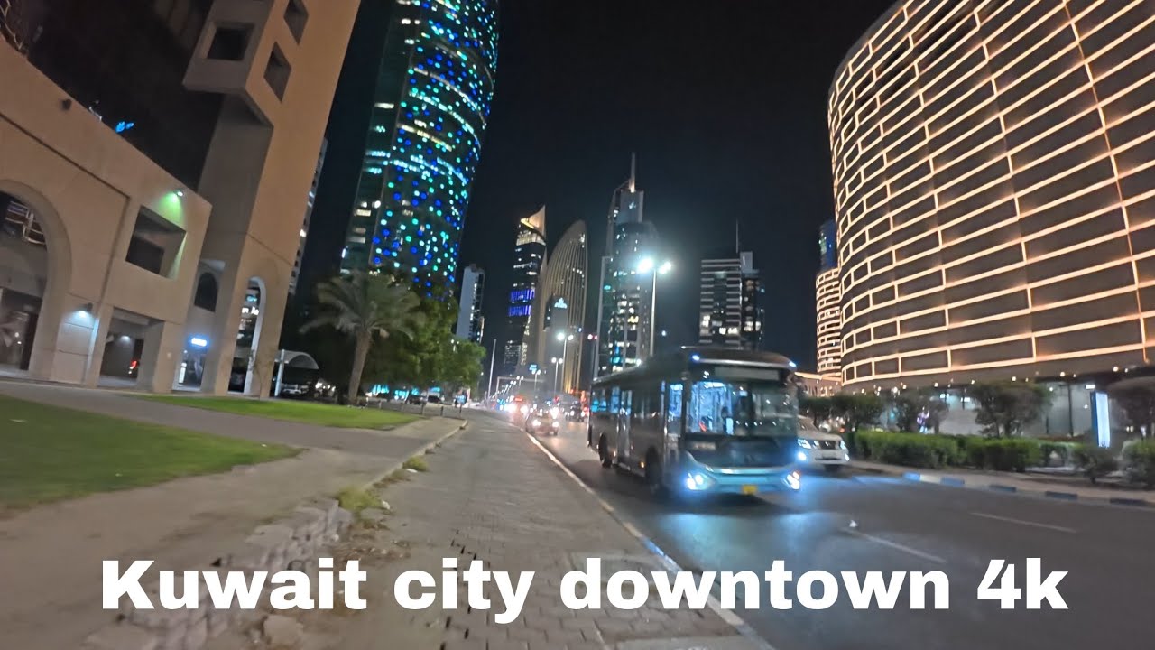 Walking in Kuwait city night 4k | beautiful place in Kuwait | Kuwait city walking tour