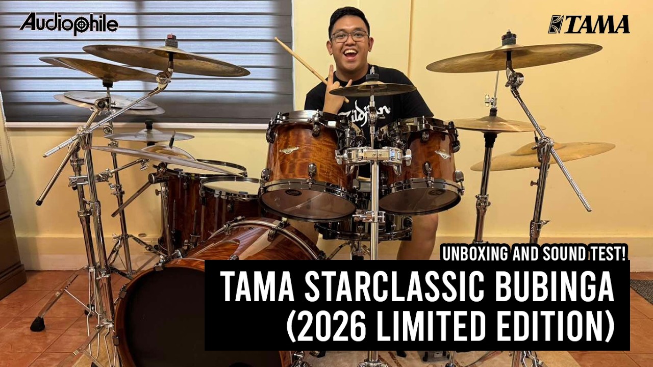 Tama Starclassic Bubinga 2026 Limited Edition (Unboxing, Set Up, and Sound Test)