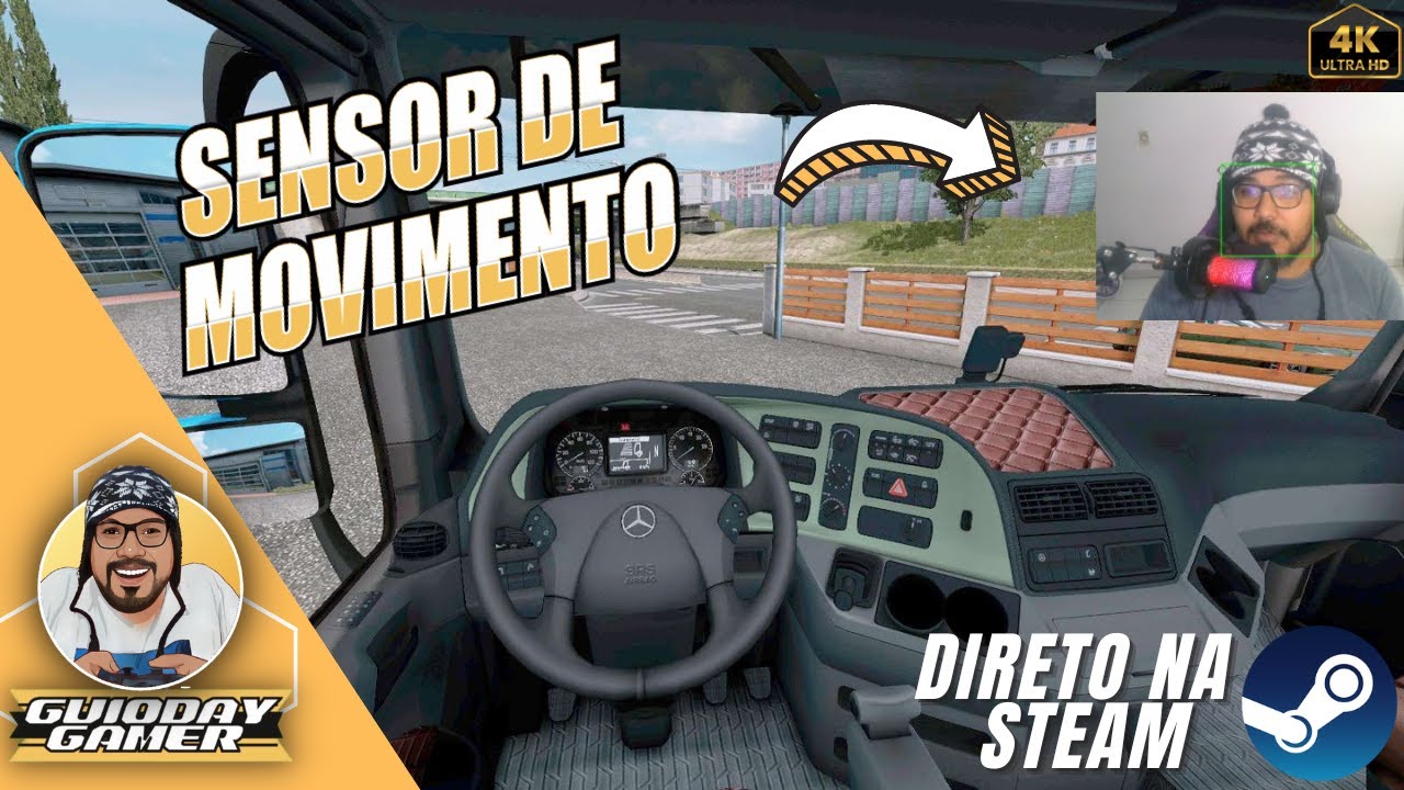 🟢Movimento de Cabeça Usando Webcam Para Euro Truck Simulator 2/American Truck  (ViewTracker)