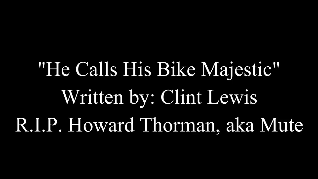 He Calls His Bike Majestic