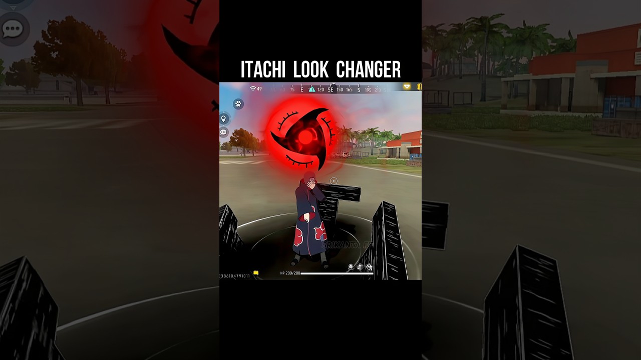 Itachi Look Changer 🔥 Free Fire X Naruto | Itachi Bundle In Free Fire #srikantaff