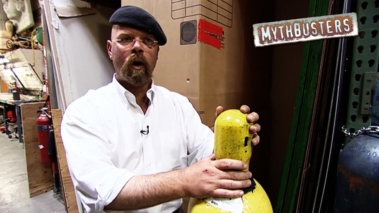 What Happens When A Compressed Air Tank Explodes? | MythBusters