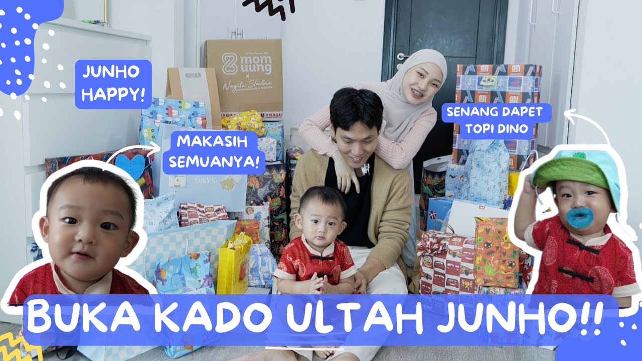 UNBOXING KADO ULTAH JUNHO! MAINAN SEMUA!