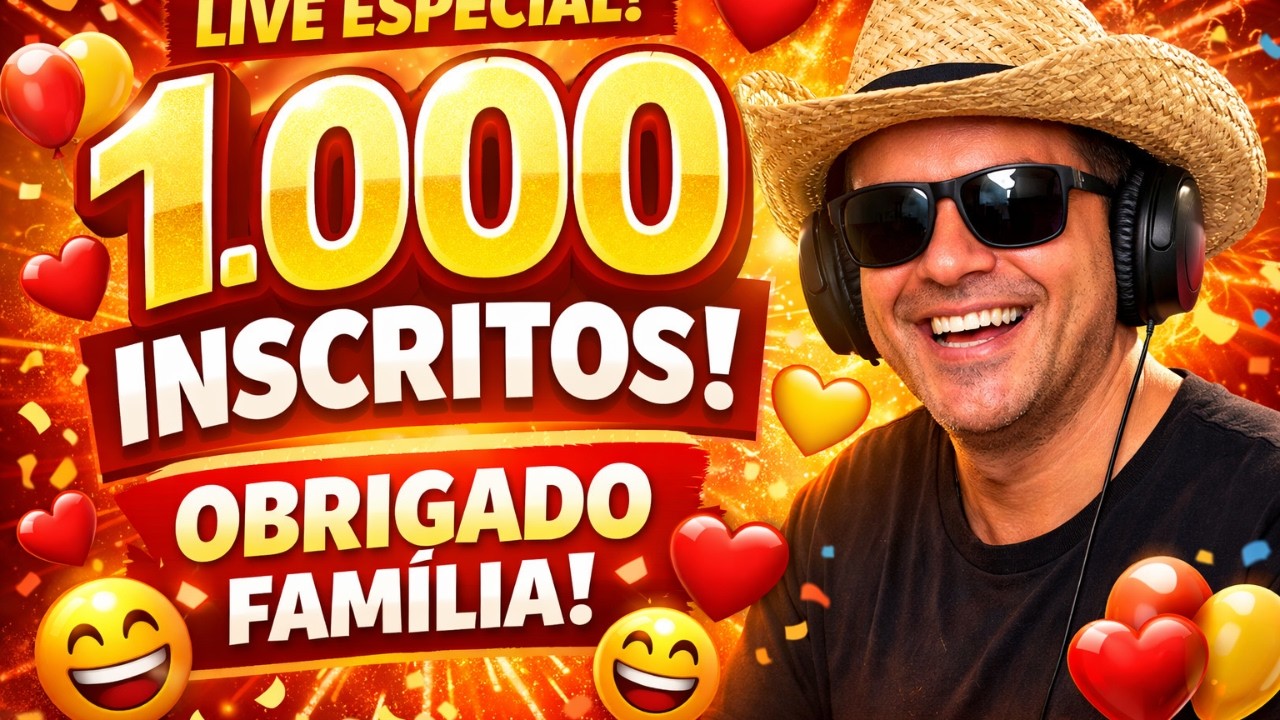 Obrigado Família 💛 Batemos 1.000 Inscritos 🔥 Forró Romântico Ao Vivo