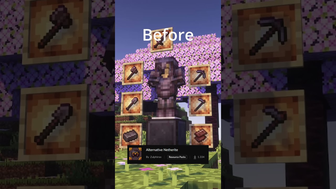 Alternative Netherite | Minecraft Resource Pack