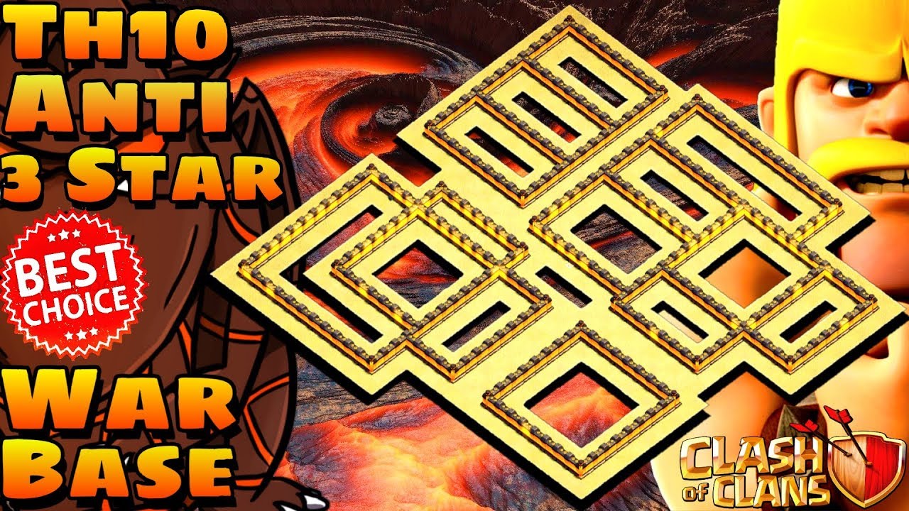 Clash Of Clans | Th10 Best War Base | Anti 3 Star | Anti Hog | Anti Bowitch | Anti Everything | Coc