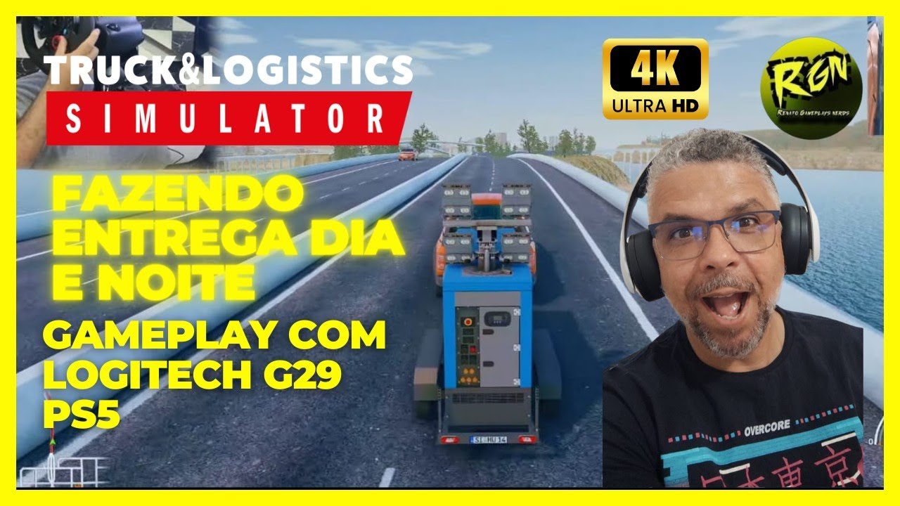 TRUCK LOGISTICS SIMULATOR GAMEPLAY COM VOLANTE E CÂMBIO MANUAL LOGITEC G29 #logitechg29 #playstation