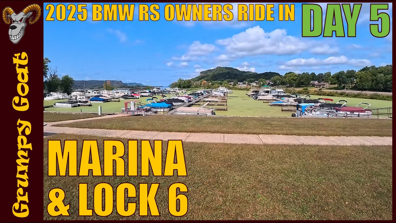 Ride Through Trempealeau Marina and River Lock & Dam No.6 | Day 5 | 2025 BMW RS Owners Ride