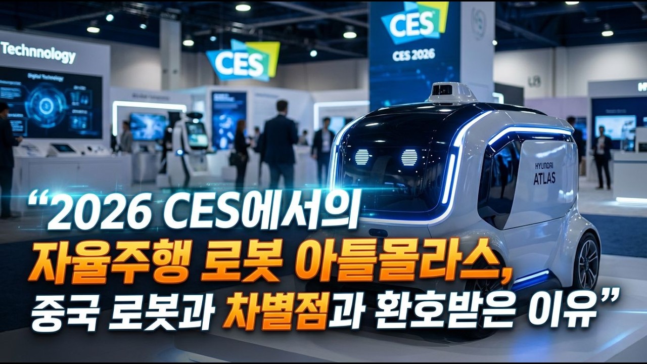 2026 CES에서 자율주행 로봇, '아틀라스' 기술의 차별점과 향후에 인간의 역활을 수행하게 된다면