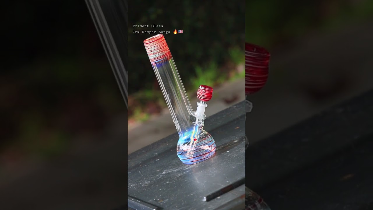 100% American made glass bongs by trident glass 🔥