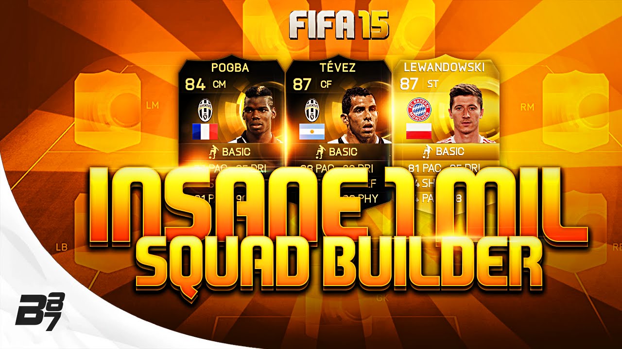 INSANE 1 MILLION COIN SQUAD BUILDER | FIFA 15 Ultimate Team