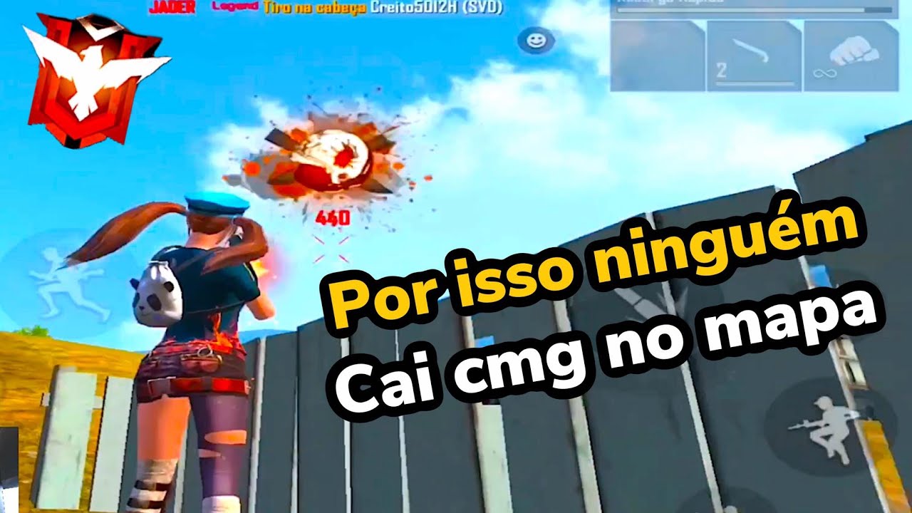 COMO CAIR NA TRETA E N&Atilde;O MORRER 😱 FREEFIRE -JaderLegend