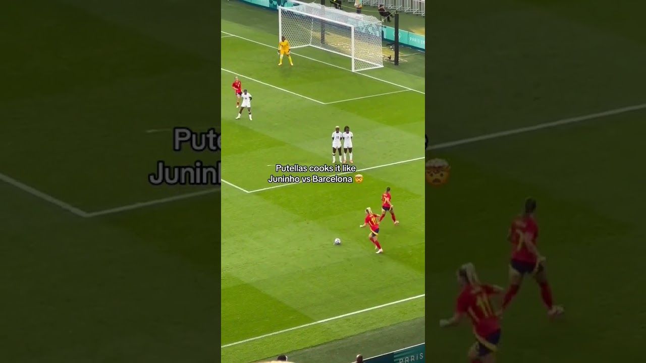 ALEXIA PUTELLAS free kick goal against Nigeria 😮&zwj;💨 #paris2024