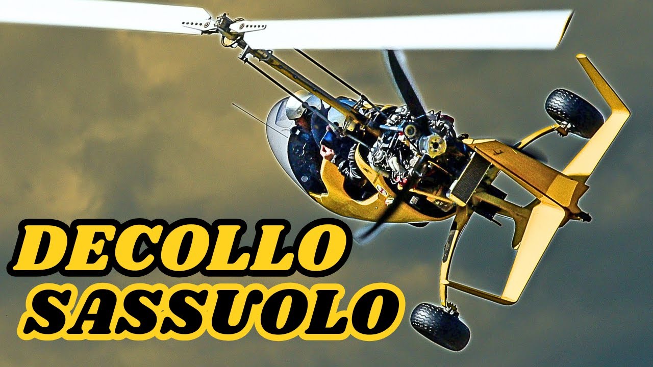 Gyrocopter - Autogiro ELA07 - Decollo  da Sassuolo (Modena)