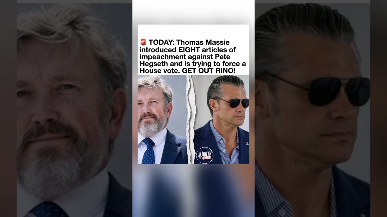 THOMAS MASSIE DROPS 8 IMPEACHMENT ARTICLES AGAINST PETE HEGSETH! 🚨🇺🇸