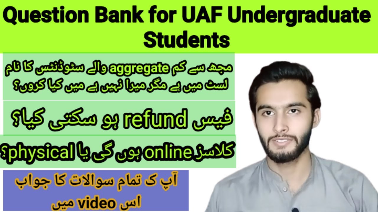 Answer Students Questions Regarding UAF Admissions 2022||UAF Admissions 2022