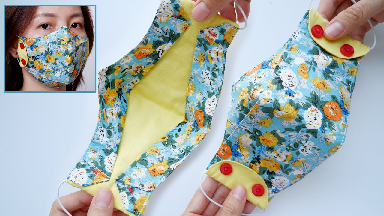 DIY Stylish 3D Face Mask | Face Mask Sewing Tutorial