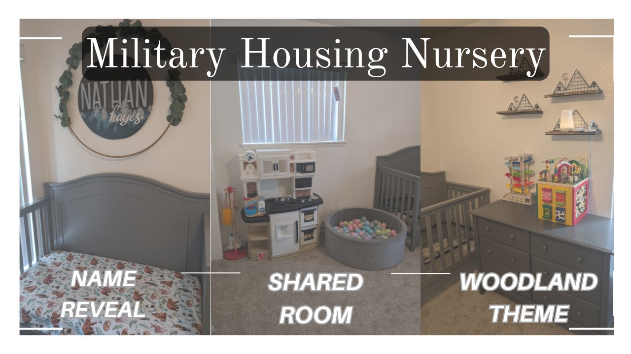 Preparing for Baby #2: Nursery Transformation in Military Housing | Room Sharing with Our Toddler!