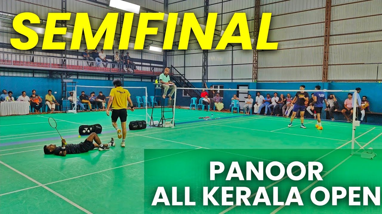 AMBILI/SARANG VS SHEHIL/THEJAS -PANOOR ALL KERALA OPEN BADMINTON TOURNAMENT MEN'S DOUBLES SEMI