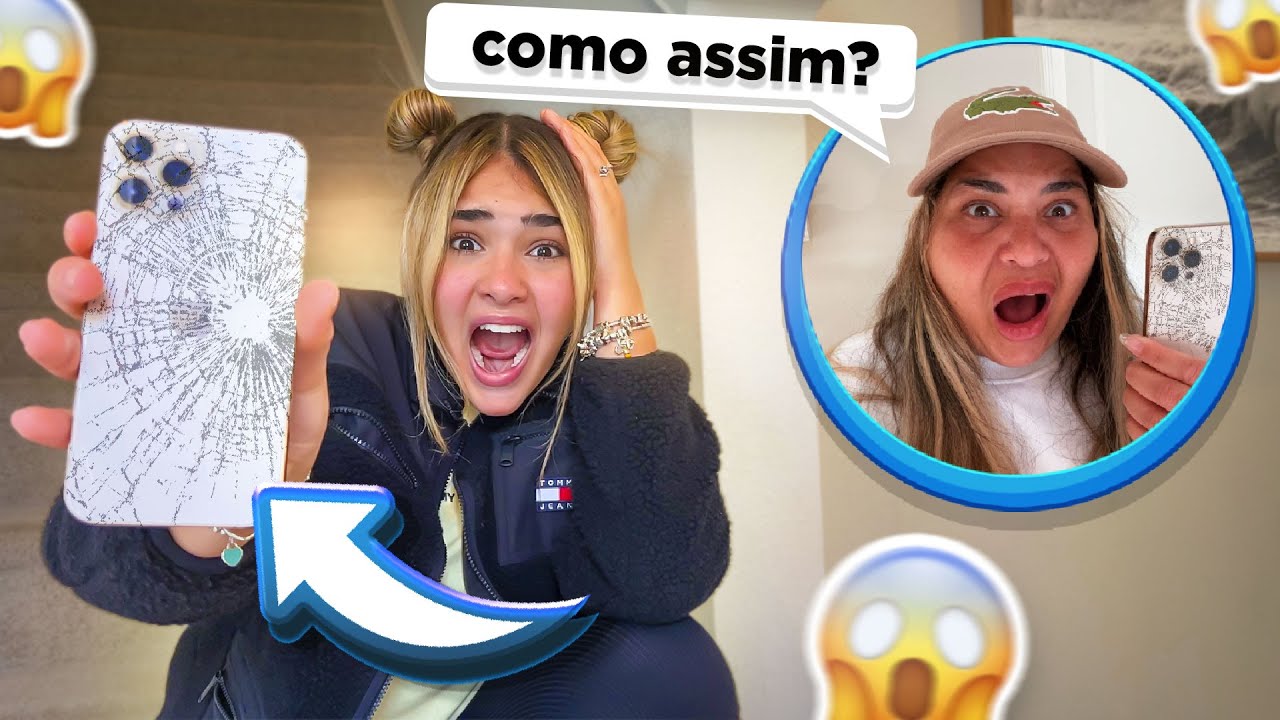 NÃO ACREDITO QUE QUEBREI O IPHONE DA MINHA MÃE NOS ESTADOS UNIDOS 😱😱😱