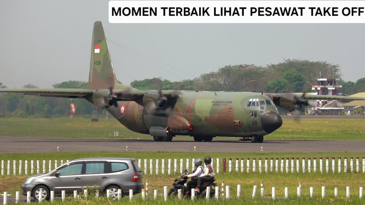 Momen Terbaik Saat Pesawat Polisi, Garuda, Hercules, Kencana & Private Jet Take Off Sore Hari