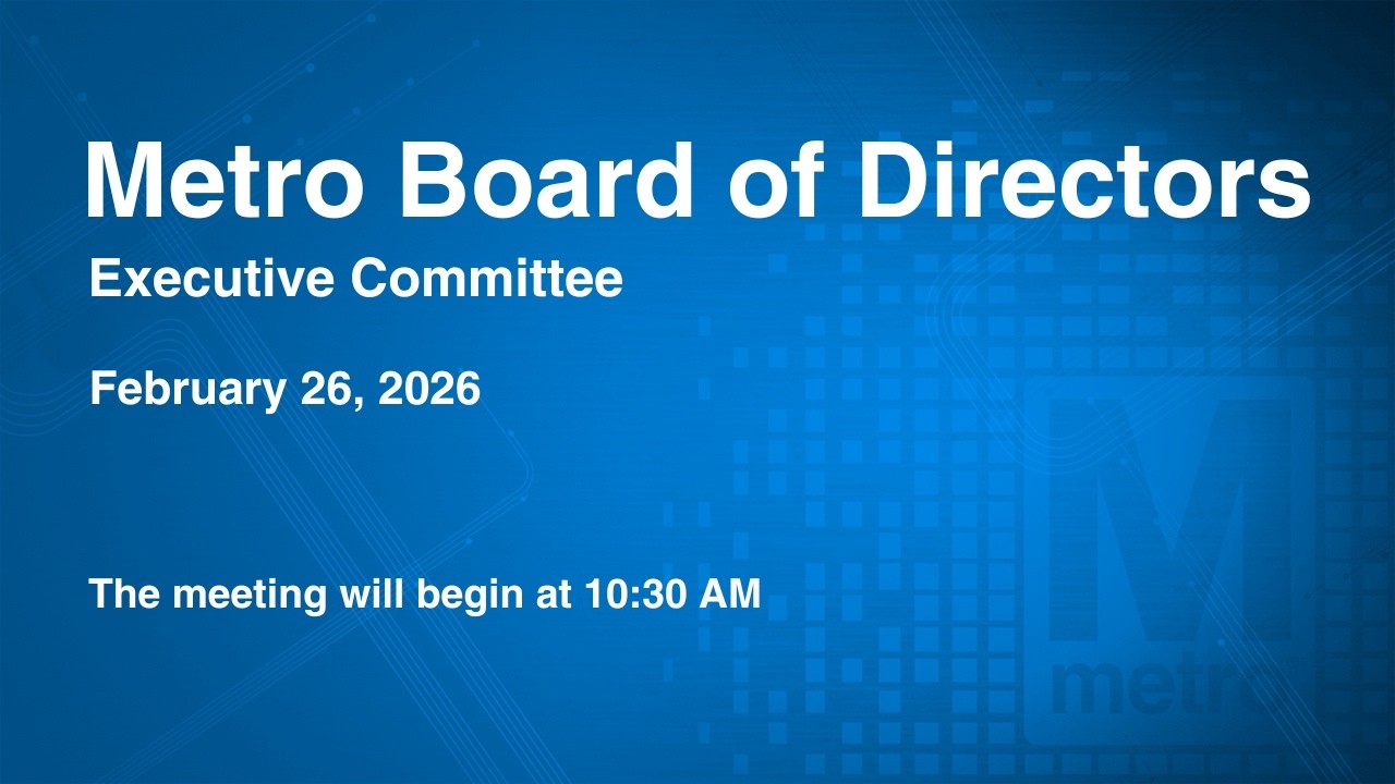 Metro Board of Directors Meeting - February 26, 2026