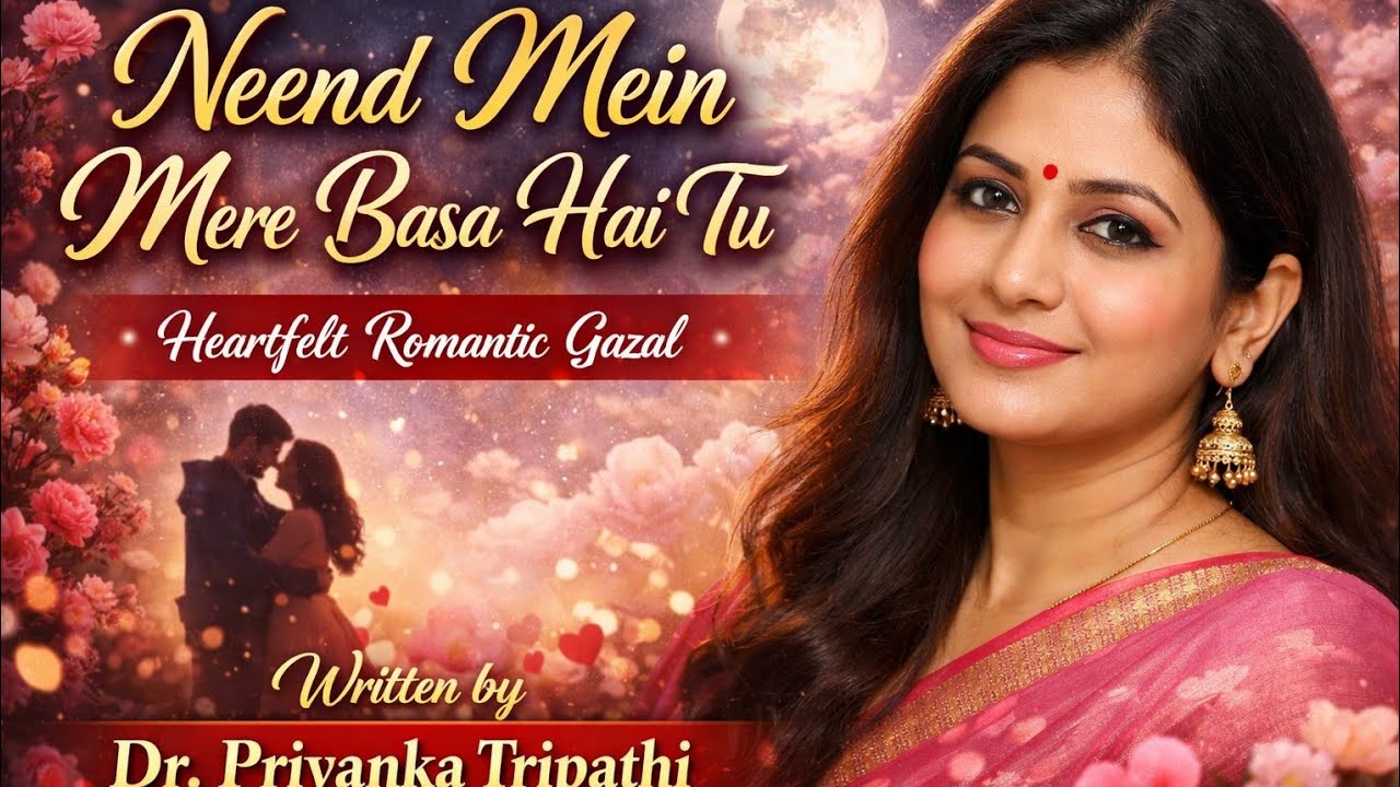Neend Mein Mere Basa Hai Tu | Heart Touching Romantic Gazal | Written by Dr. Priyanka Tripathi