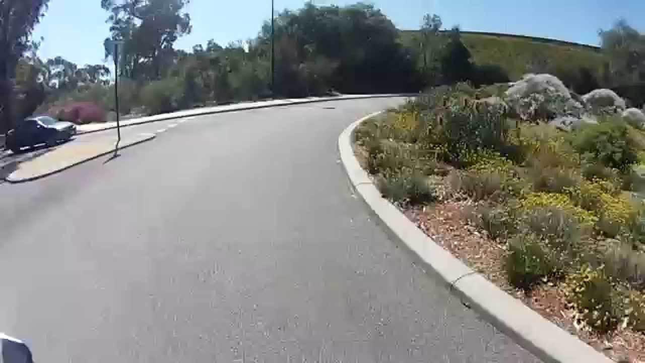 Honda CB400 - Motorcycle ride through Kings Park, Perth Australia in September 2015