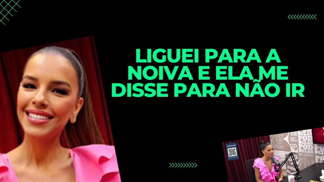 Mariana Rios vai em casamento que a noiva nao queria que ela fosse.