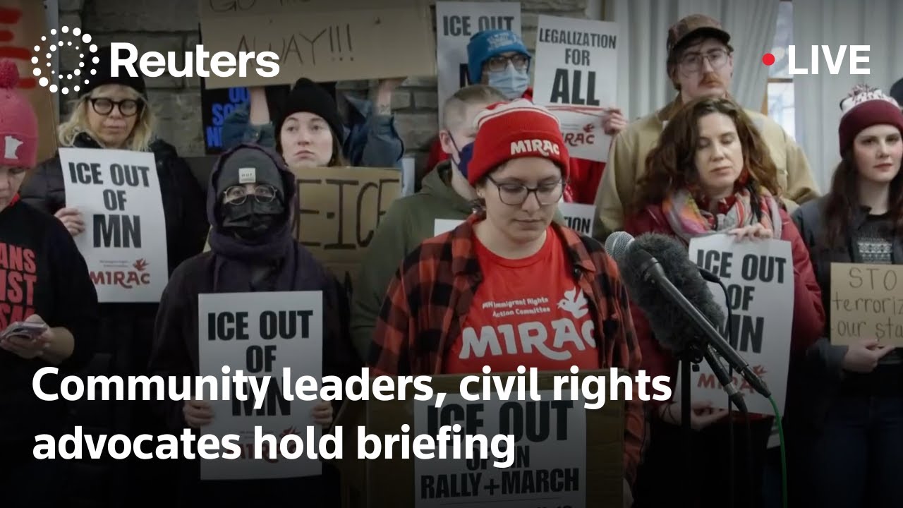 LIVE: Community leaders, civil rights advocates hold briefing after fatal Minneapolis ICE shooting
