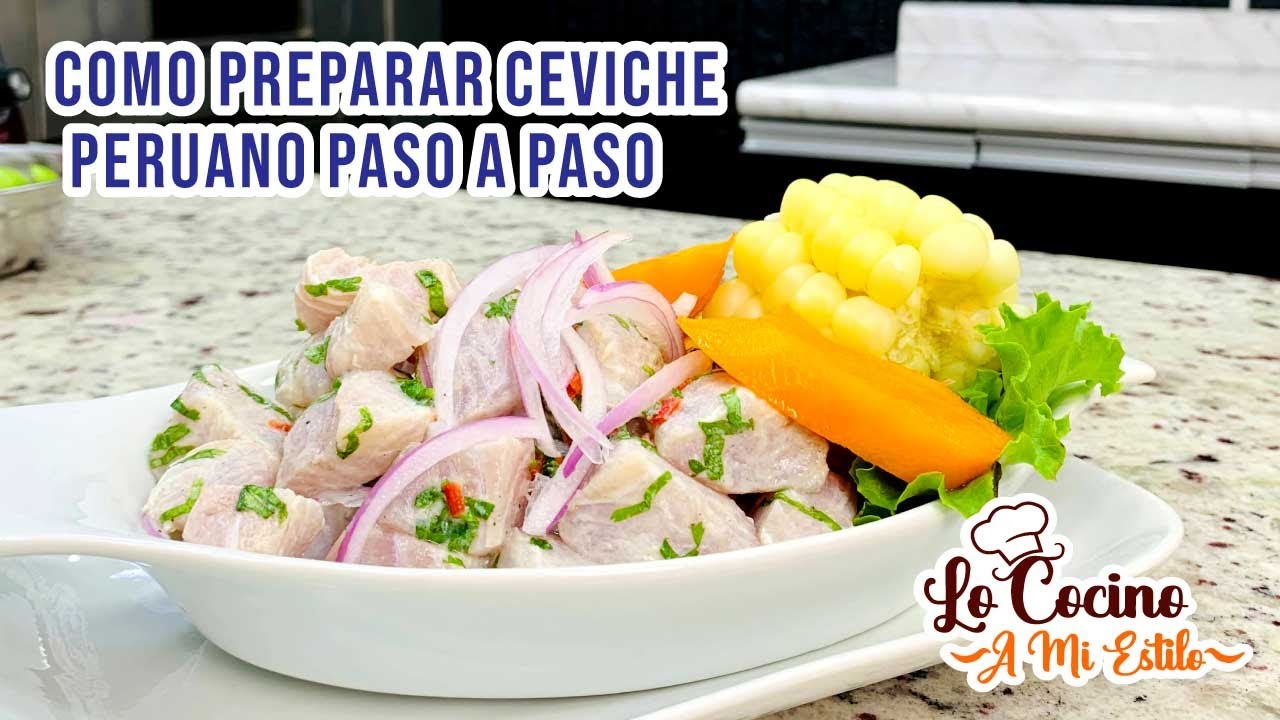 COMO PREPARAR CEVICHE PERUANO PASO A PASO | CLASES DE ALTA COCINA