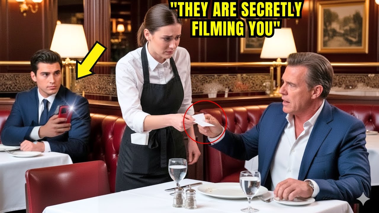 CEO orders steak in German—he freezes when the waitress replies fluently with a note.