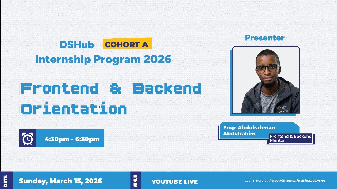 Frontend Development (Mobile & Web) Orientation Program