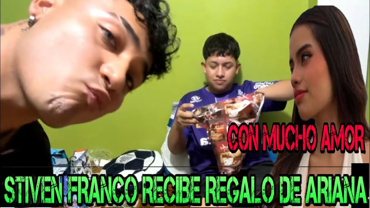ARIANA GONZALES LE REGALA SU PERFUME FAVORITO a STIVEN FRANCO #orquestalabellaluz #oscarjunior