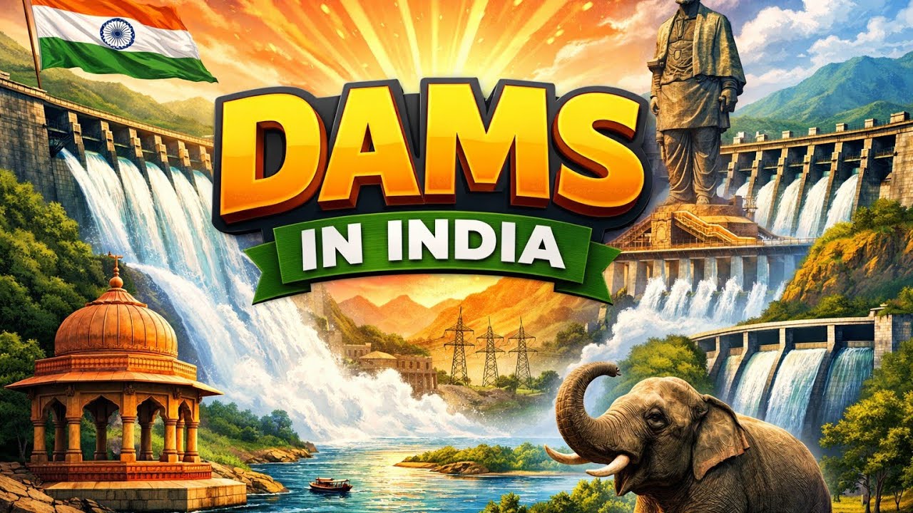 Dams of India static Gk 