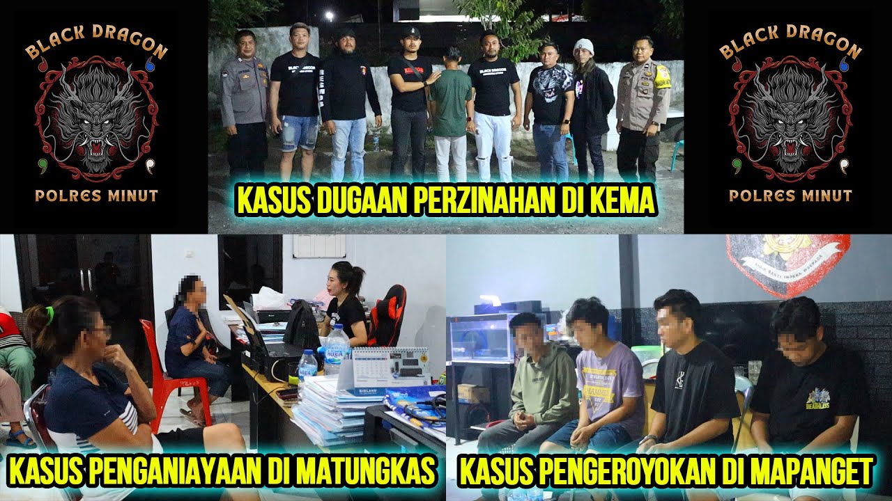 SATRESKRIM POLRES MINUT TANGANI KASUS DUGAAN PERZINAHAN, PENGANIAYAAN PEREMPUAN DAN PENGEROYOKAN
